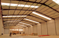 The interior of the Cork Supply Group's new cork production facility in Portugal.