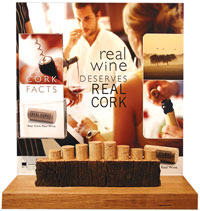The APCOR educational cork display